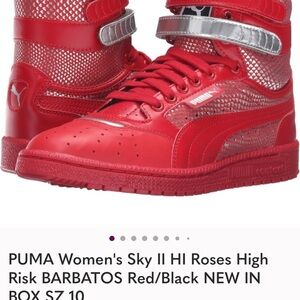 PUMA Women's Sky II Hi Red Sneakers